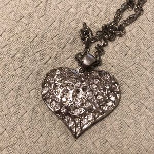 Bling heart necklace